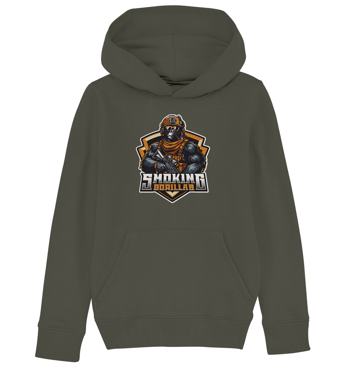 SMOKING GORILLAS - Kids Basic Hoodie 2025