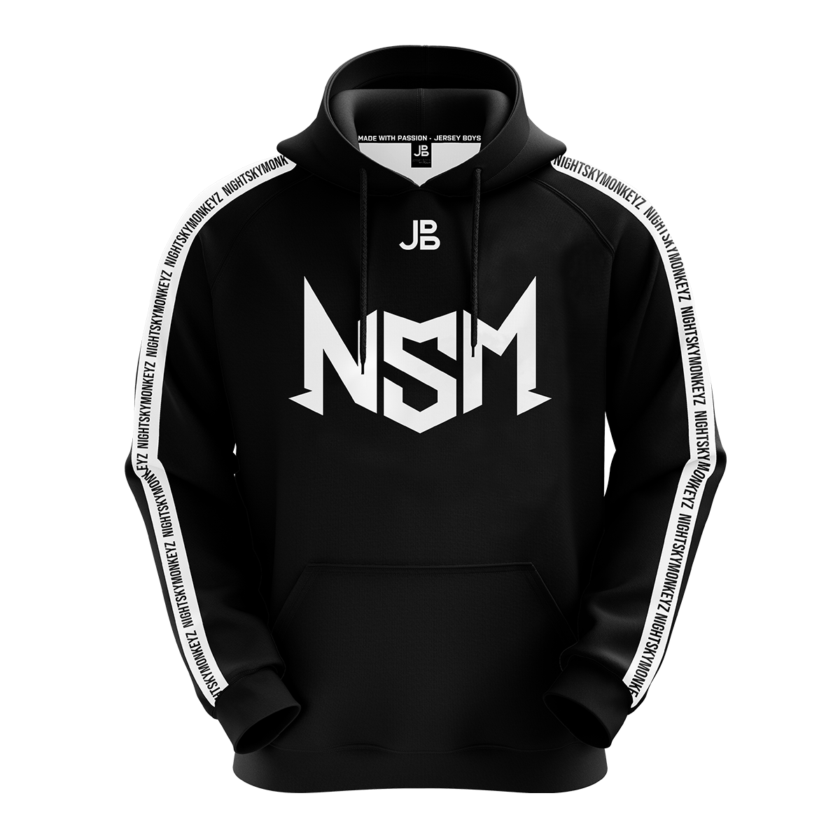 NIGHTSKYMONKEYZ - Crew Hoodie 2021 - Black