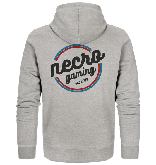 NECRO GAMING - RETRO BLACK - Inkl. Backprint - Basic Zipper