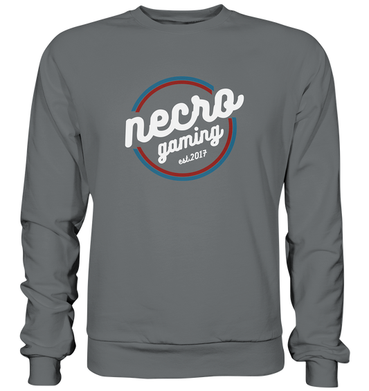 NECRO GAMING - RETRO WHITE - Basic Sweatshirt