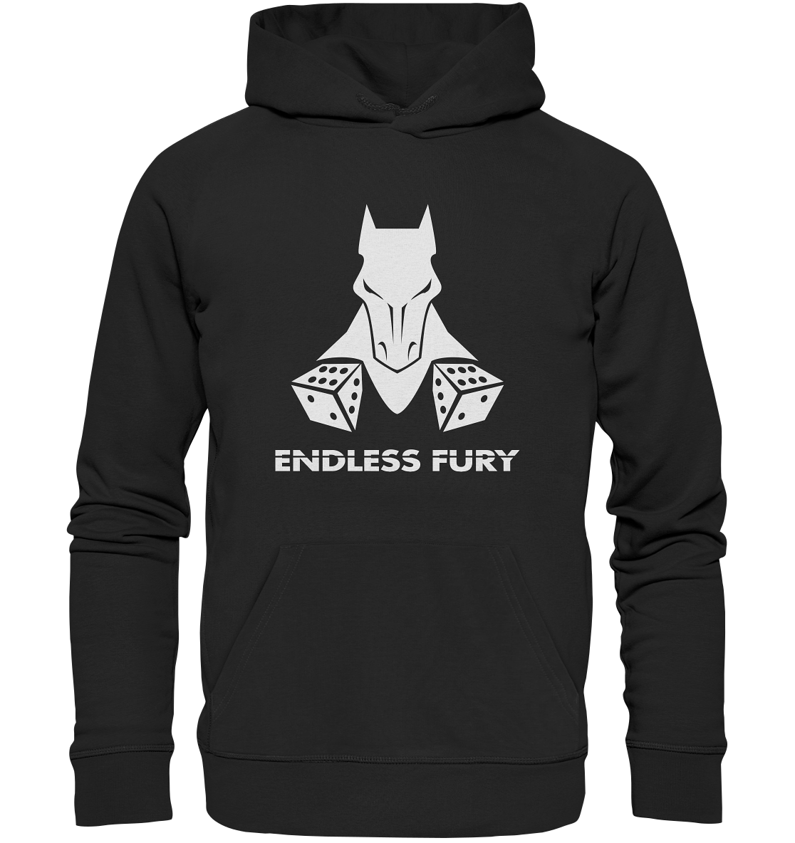 ENDLESS FURY WHITE -  Basic Hoodie